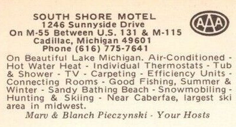 South Shore Motel - Vintage Postcard